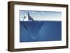 An Iceberg with Visible Underwater Surface-Goodmorning3am-Framed Photographic Print