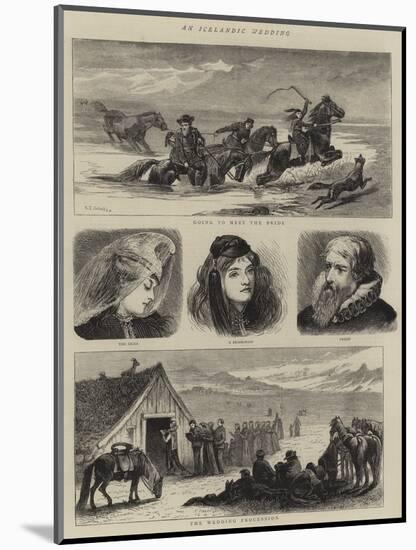 An Icelandic Wedding-Samuel Edmund Waller-Mounted Giclee Print