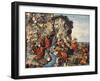 An Icon Depicting Moses Striking the Rock-null-Framed Giclee Print