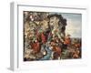 An Icon Depicting Moses Striking the Rock-null-Framed Giclee Print