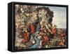 An Icon Depicting Moses Striking the Rock-null-Framed Stretched Canvas