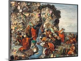 An Icon Depicting Moses Striking the Rock-null-Mounted Giclee Print