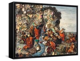 An Icon Depicting Moses Striking the Rock-null-Framed Stretched Canvas