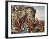 An Icon Depicting Moses Striking the Rock-null-Framed Giclee Print