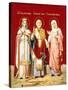 An Icon Painted on Glass Depicting Saint Nicholas-null-Stretched Canvas