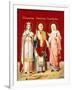 An Icon Painted on Glass Depicting Saint Nicholas-null-Framed Giclee Print