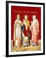 An Icon Painted on Glass Depicting Saint Nicholas-null-Framed Giclee Print