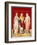 An Icon Painted on Glass Depicting Saint Nicholas-null-Framed Premium Giclee Print