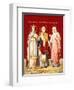 An Icon Painted on Glass Depicting Saint Nicholas-null-Framed Premium Giclee Print