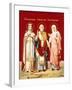 An Icon Painted on Glass Depicting Saint Nicholas-null-Framed Giclee Print