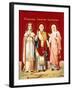 An Icon Painted on Glass Depicting Saint Nicholas-null-Framed Giclee Print