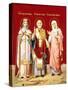 An Icon Painted on Glass Depicting Saint Nicholas-null-Stretched Canvas