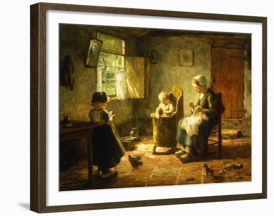 An Idle Afternoon, 1920-Evert Pieters-Framed Giclee Print