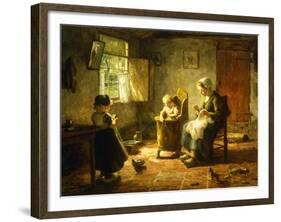 An Idle Afternoon, 1920-Evert Pieters-Framed Giclee Print