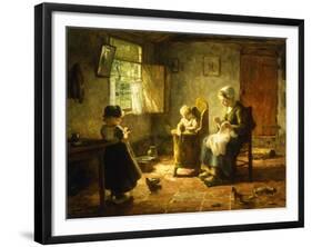 An Idle Afternoon, 1920-Evert Pieters-Framed Giclee Print