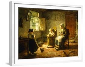 An Idle Afternoon, 1920-Evert Pieters-Framed Giclee Print