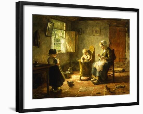 An Idle Afternoon, 1920-Evert Pieters-Framed Giclee Print