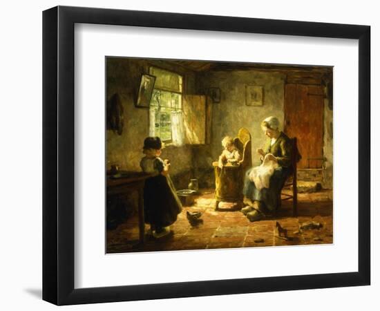 An Idle Afternoon, 1920-Evert Pieters-Framed Premium Giclee Print