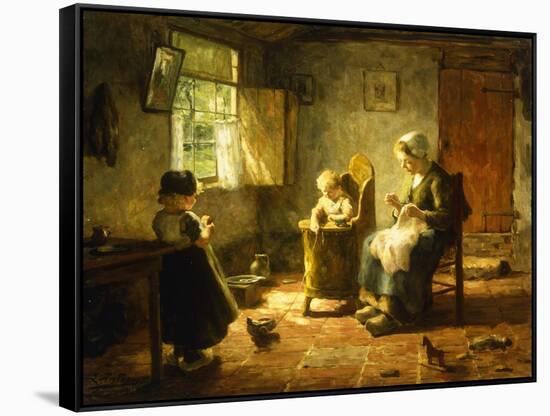 An Idle Afternoon, 1920-Evert Pieters-Framed Stretched Canvas