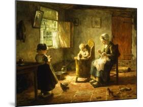 An Idle Afternoon, 1920-Evert Pieters-Mounted Giclee Print