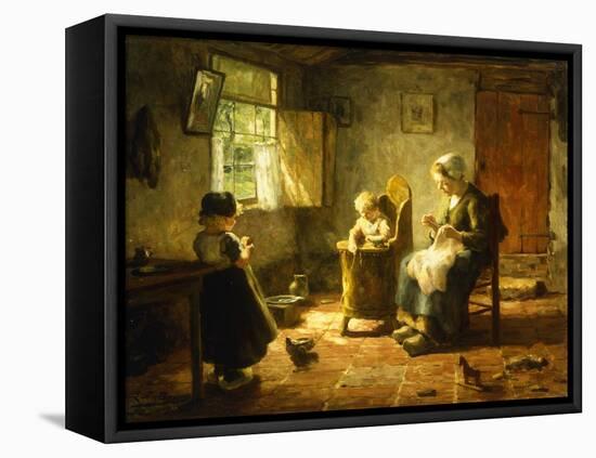An Idle Afternoon-Evert Pieters-Framed Stretched Canvas