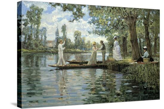 An Idyllic Afternoon-Alan Maley-Stretched Canvas