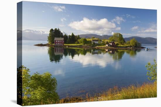 An Idyllic Rural Island in the Hardanger Fjord, Hordaland, Norway, Scandinavia, Europe-Doug Pearson-Stretched Canvas