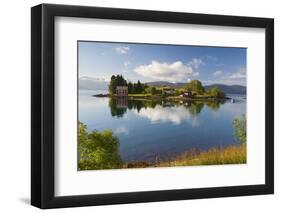 An Idyllic Rural Island in the Hardanger Fjord, Hordaland, Norway, Scandinavia, Europe-Doug Pearson-Framed Photographic Print