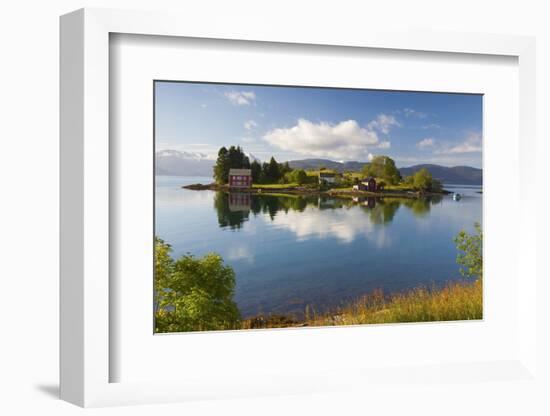 An Idyllic Rural Island in the Hardanger Fjord, Hordaland, Norway, Scandinavia, Europe-Doug Pearson-Framed Photographic Print