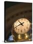An Illuminated Clock in Grand Central Station, New York, New York, USA-David H. Wells-Stretched Canvas