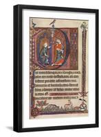 An Illuminated Page from the Vaux-Bardolf Psalter, C1310, (1937)-null-Framed Giclee Print