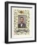 An Illuminated Page with a Miniature Portrait of Abraham Lincoln, 1928-Alberto Sangorski-Framed Giclee Print