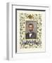 An Illuminated Page with a Miniature Portrait of Abraham Lincoln, 1928-Alberto Sangorski-Framed Giclee Print