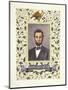 An Illuminated Page with a Miniature Portrait of Abraham Lincoln, 1928-Alberto Sangorski-Mounted Giclee Print