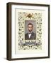 An Illuminated Page with a Miniature Portrait of Abraham Lincoln, 1928-Alberto Sangorski-Framed Giclee Print
