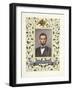 An Illuminated Page with a Miniature Portrait of Abraham Lincoln, 1928-Alberto Sangorski-Framed Giclee Print