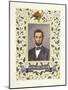 An Illuminated Page with a Miniature Portrait of Abraham Lincoln, 1928-Alberto Sangorski-Mounted Giclee Print