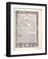 An Illustrated Page from a Latin Edition of Plutarchus' 'Parallel Lives'-null-Framed Giclee Print