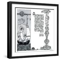 An Illustration for Wynken, Blynken and Nod, 1899-Jessie Marion King-Framed Giclee Print