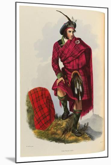 An Illustration from 'The Clans of the Scottish Highlands'-Robert Ronald McIan-Mounted Giclee Print