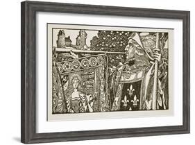 An illustration from 'The Story of King Arthur and his Knights', 1903-Howard Pyle-Framed Giclee Print