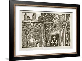 An illustration from 'The Story of King Arthur and his Knights', 1903-Howard Pyle-Framed Giclee Print