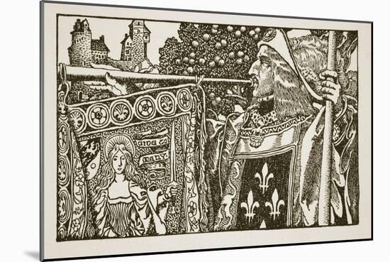 An illustration from 'The Story of King Arthur and his Knights', 1903-Howard Pyle-Mounted Giclee Print