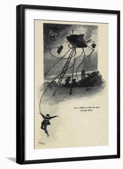 An Illustration From War Of the Worlds-Herbert Wells-Framed Giclee Print