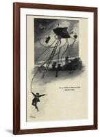 An Illustration From War Of the Worlds-Herbert Wells-Framed Giclee Print