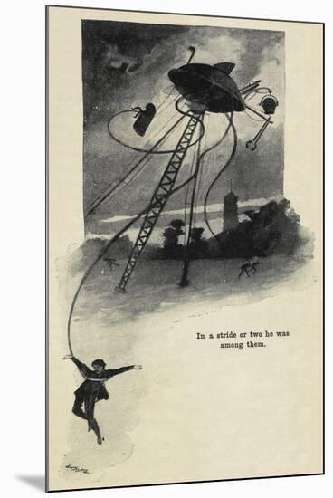 An Illustration From War Of the Worlds-Herbert Wells-Mounted Giclee Print