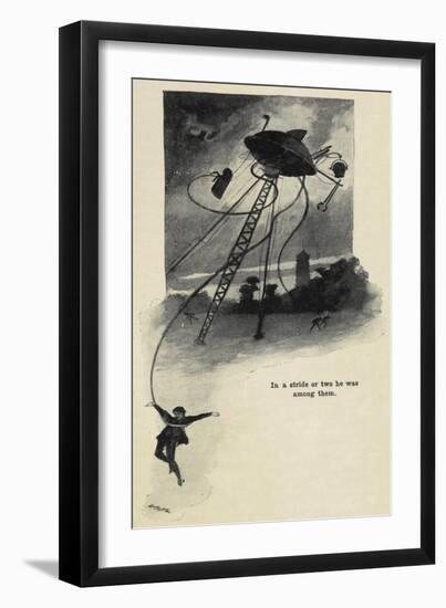 An Illustration From War Of the Worlds-Herbert Wells-Framed Premium Giclee Print