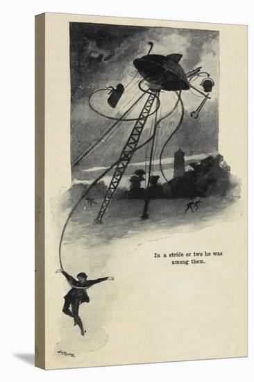 An Illustration From War Of the Worlds-Herbert Wells-Stretched Canvas