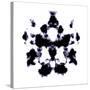 An Illustration Of A Black And White Rorschach Graphic-magann-Stretched Canvas