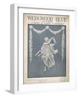 An Illustration of a Typical Wedgwood Design on the Cover of the Music Sheet 'Wedgwood Blue'-null-Framed Art Print